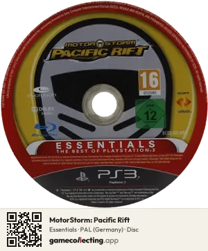 MotorStorm: Pacific Rift PlayStation 3, PAL disc