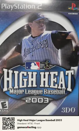 High Heat Major League Baseball 2003 PlayStation 2, NTSC box front