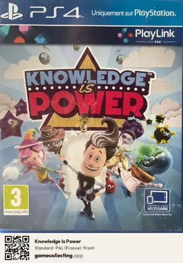Knowledge Is Power PlayStation 4, France box front