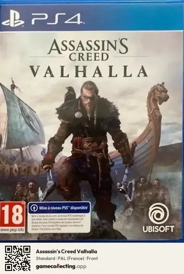 Assassin's Creed Valhalla PlayStation 4, France box front