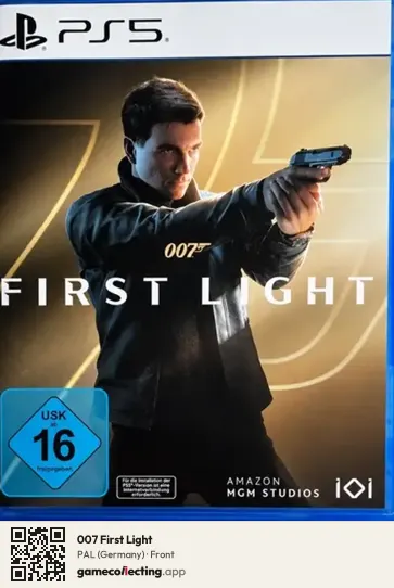 007 First Light PlayStation 5, Germany box front