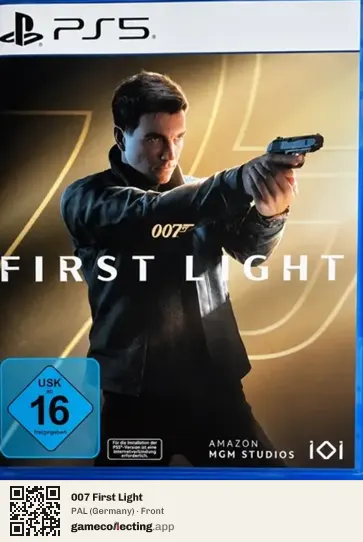 007 First Light PlayStation 5, Germany box front