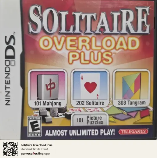 Solitaire Overload Plus Nintendo DS, NTSC box front