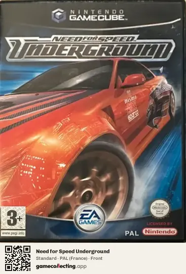 Need for Speed Underground Nintendo GameCube, France box front