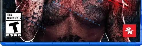 WWE 2K26, the ESRB box on its front
