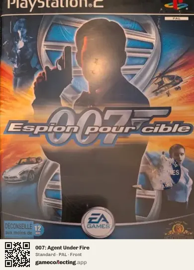 007: Agent Under Fire PlayStation 2, PAL box front