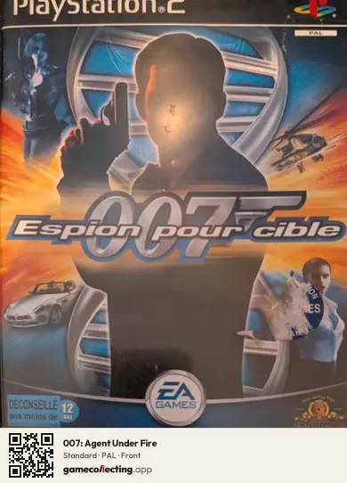 007: Agent Under Fire PlayStation 2, PAL box front