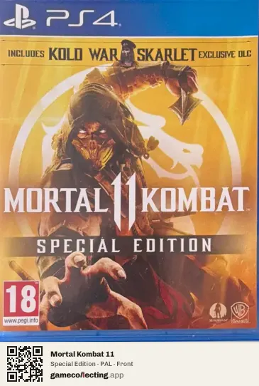 Mortal Kombat 11 PlayStation 4, PAL box front
