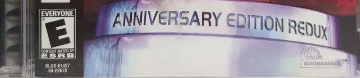 Atari Anniversary Edition Redux, the ESRB box on its front
