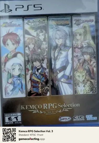 Kemco RPG Selection Vol. 3 PlayStation 5, NTSC box front