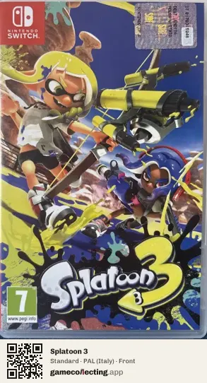 Splatoon 3 Nintendo Switch, Italy box front