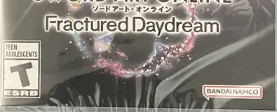 Sword Art Online: Fractured Daydream, the ESRB box on its front