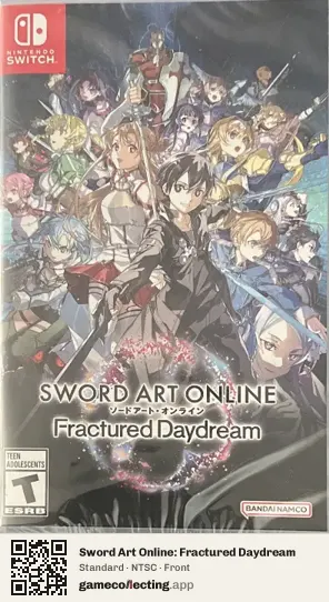 Sword Art Online: Fractured Daydream Nintendo Switch, NTSC box front