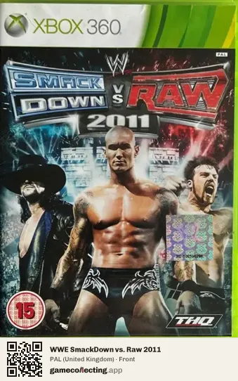 WWE SmackDown vs. Raw 2011 Xbox 360, United Kingdom box front