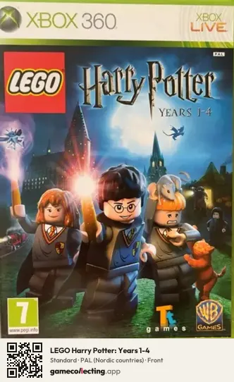 LEGO Harry Potter: Years 1-4 Xbox 360, Nordic countries box front