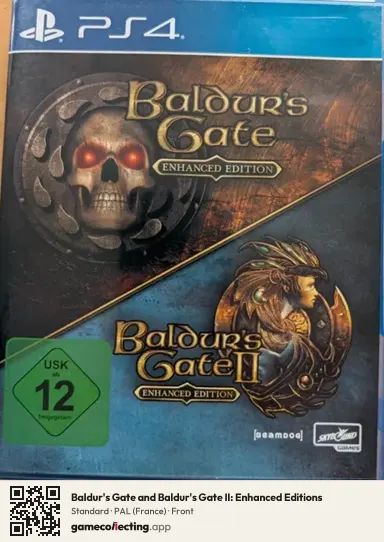 Baldur's Gate and Baldur's Gate II: Enhanced Editions PlayStation 4, France box front