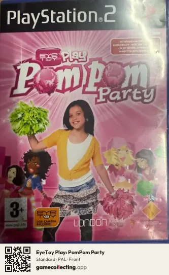 EyeToy Play: PomPom Party PlayStation 2, PAL box front