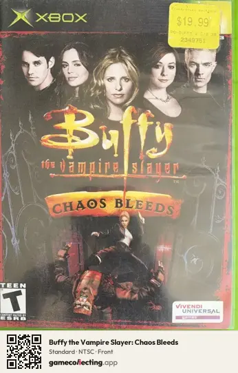 Buffy the Vampire Slayer: Chaos Bleeds Xbox, NTSC box front