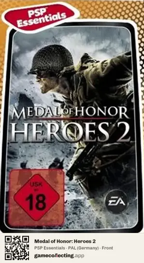 Medal of Honor: Heroes 2 PlayStation Portable, Germany box front