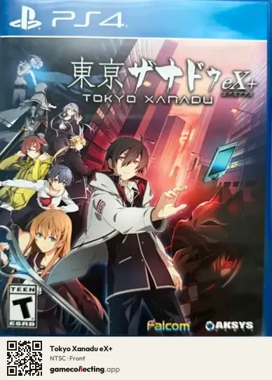 Tokyo Xanadu eX+ PlayStation 4, NTSC box front