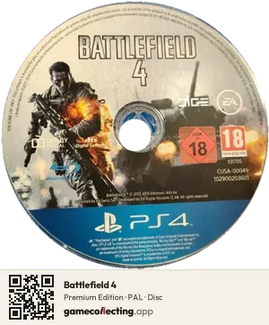 Battlefield 4 PlayStation 4, PAL disc