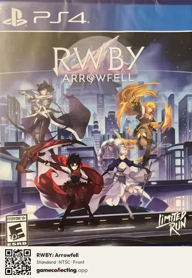 RWBY: Arrowfell PlayStation 4, NTSC box front