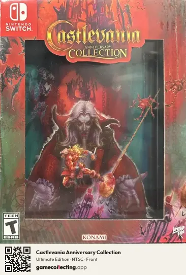 Castlevania Anniversary Collection Nintendo Switch, NTSC box front