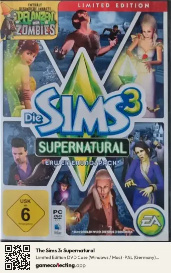 The Sims 3: Supernatural Computer, Germany box front