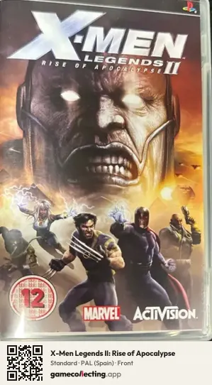 X-Men Legends II: Rise of Apocalypse PlayStation Portable, Spain box front