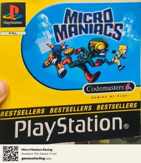 Micro Maniacs Racing PlayStation, Spain box front