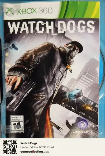 Watch Dogs Xbox 360, NTSC box front