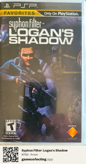 Syphon Filter: Logan's Shadow PlayStation Portable, NTSC box front