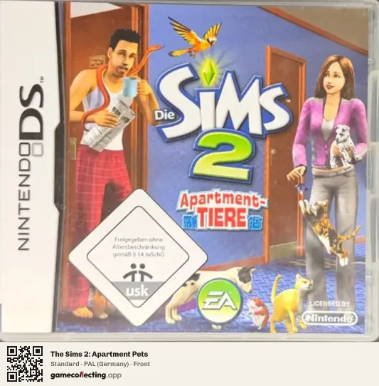 The Sims 2: Apartment Pets Nintendo DS, Germany box front