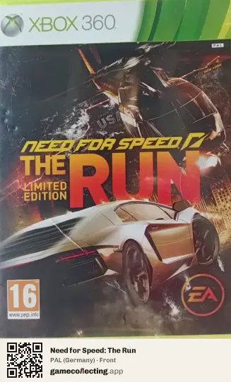 Need for Speed: The Run Xbox 360, Germany box front
