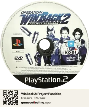 WinBack 2: Project Poseidon PlayStation 2, PAL disc