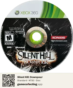 Silent Hill: Downpour Xbox 360, NTSC disc