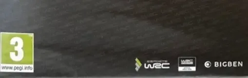 WRC 8, the PEGI square on its front