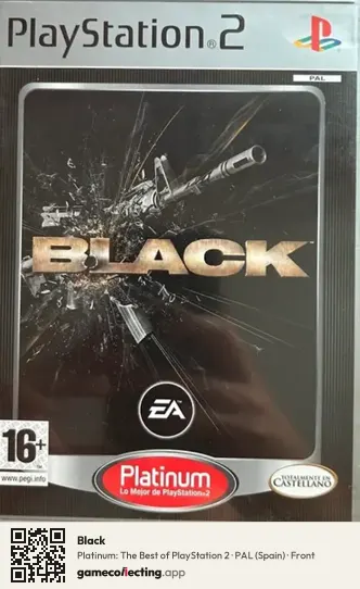 Black PlayStation 2, Spain box front