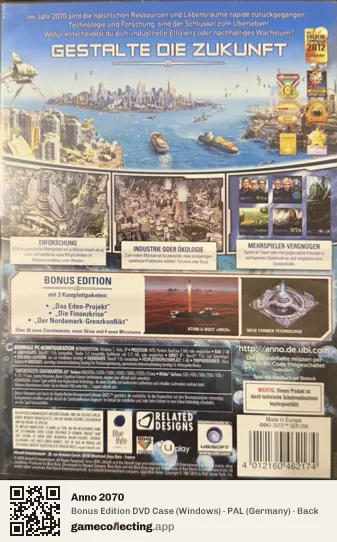 Anno 2070 Computer, Germany box back