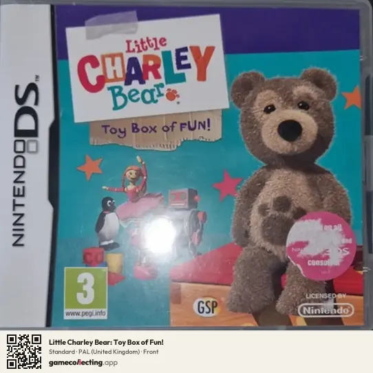 Little Charley Bear: Toy Box of Fun! Nintendo DS, United Kingdom box front