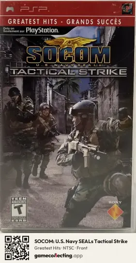 SOCOM: U.S. Navy SEALs Tactical Strike PlayStation Portable, NTSC box front