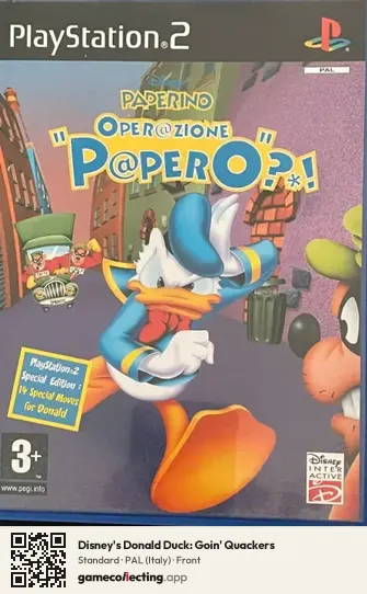 Disney's Donald Duck: Goin' Quackers PlayStation 2, Italy box front