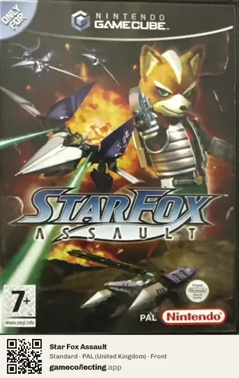 Star Fox Assault Nintendo GameCube, United Kingdom box front