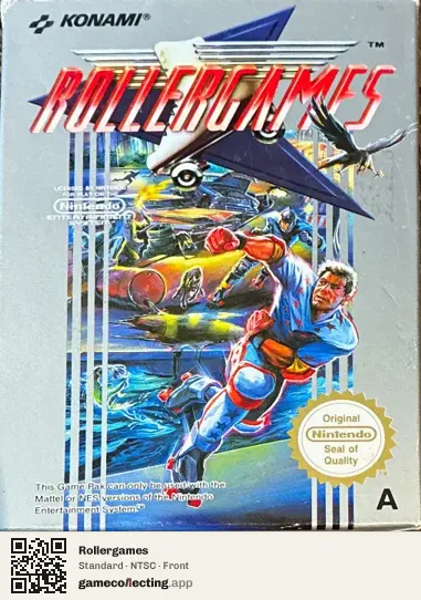 Rollergames Nintendo Entertainment System, NTSC box front
