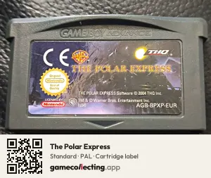 The Polar Express Game Boy Advance, PAL cartridge label