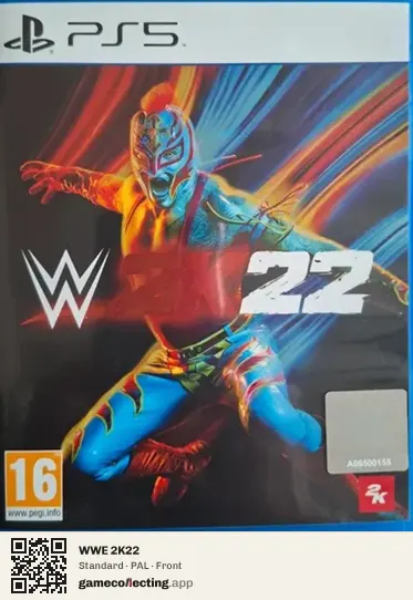 WWE 2K22 PlayStation 5, PAL box front