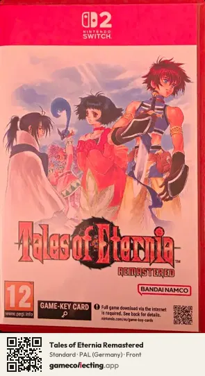Tales of Eternia Remastered Nintendo Switch 2, Germany box front