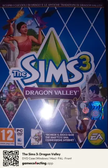 The Sims 3: Dragon Valley Computer, PAL box front