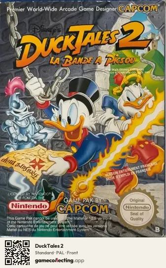 DuckTales 2 Nintendo Entertainment System, PAL box front