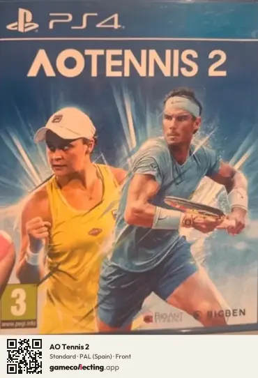 AO Tennis 2 PlayStation 4, Spain box front